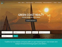 Tablet Screenshot of greencoastrealty.com